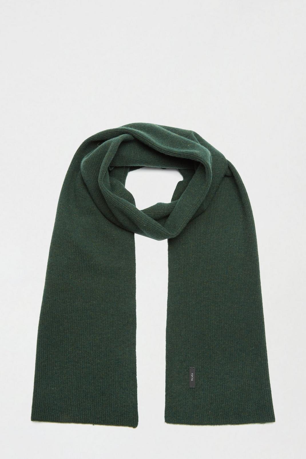 511 1904 Green Wool Blend Scarf With Cashmere image number 1