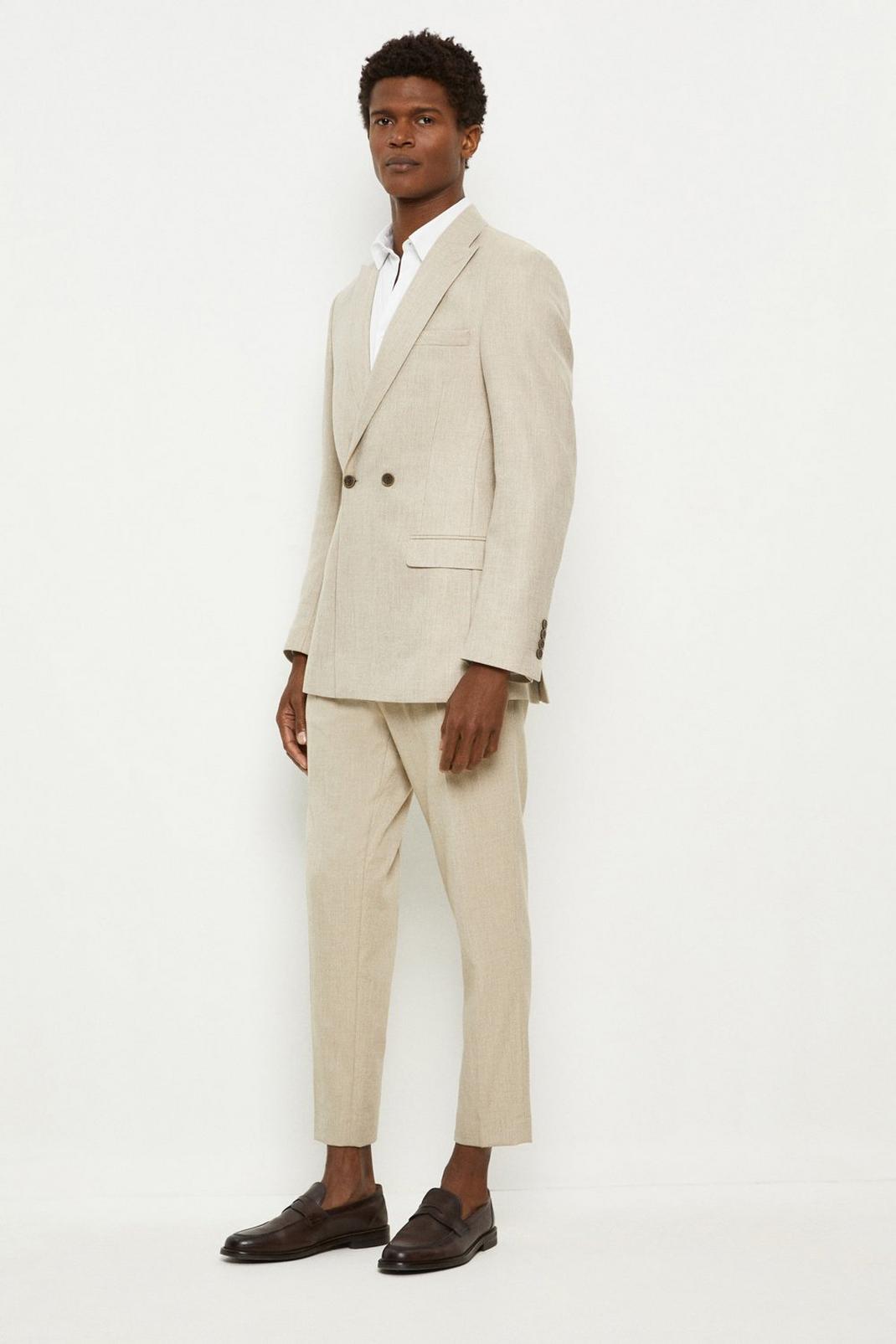 165 Tapered Pleat Texture Suit Trouser image number 2