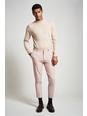 155 Skinny Crop Stretch Pink Suit Trouser