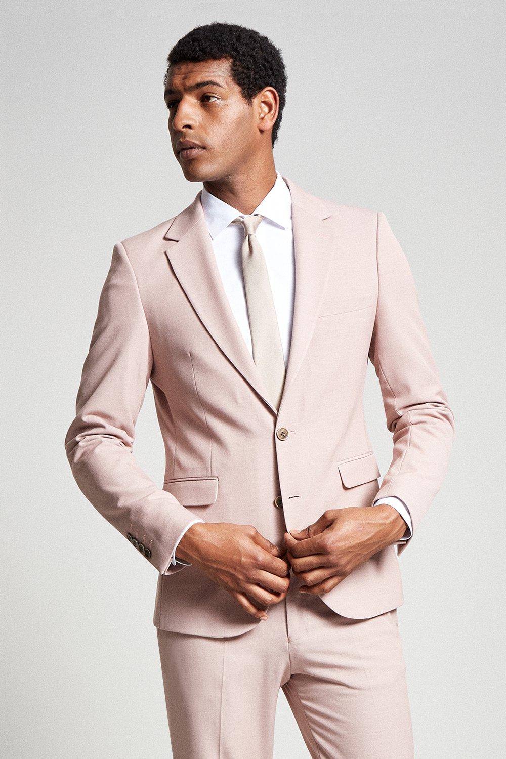 pink male suit