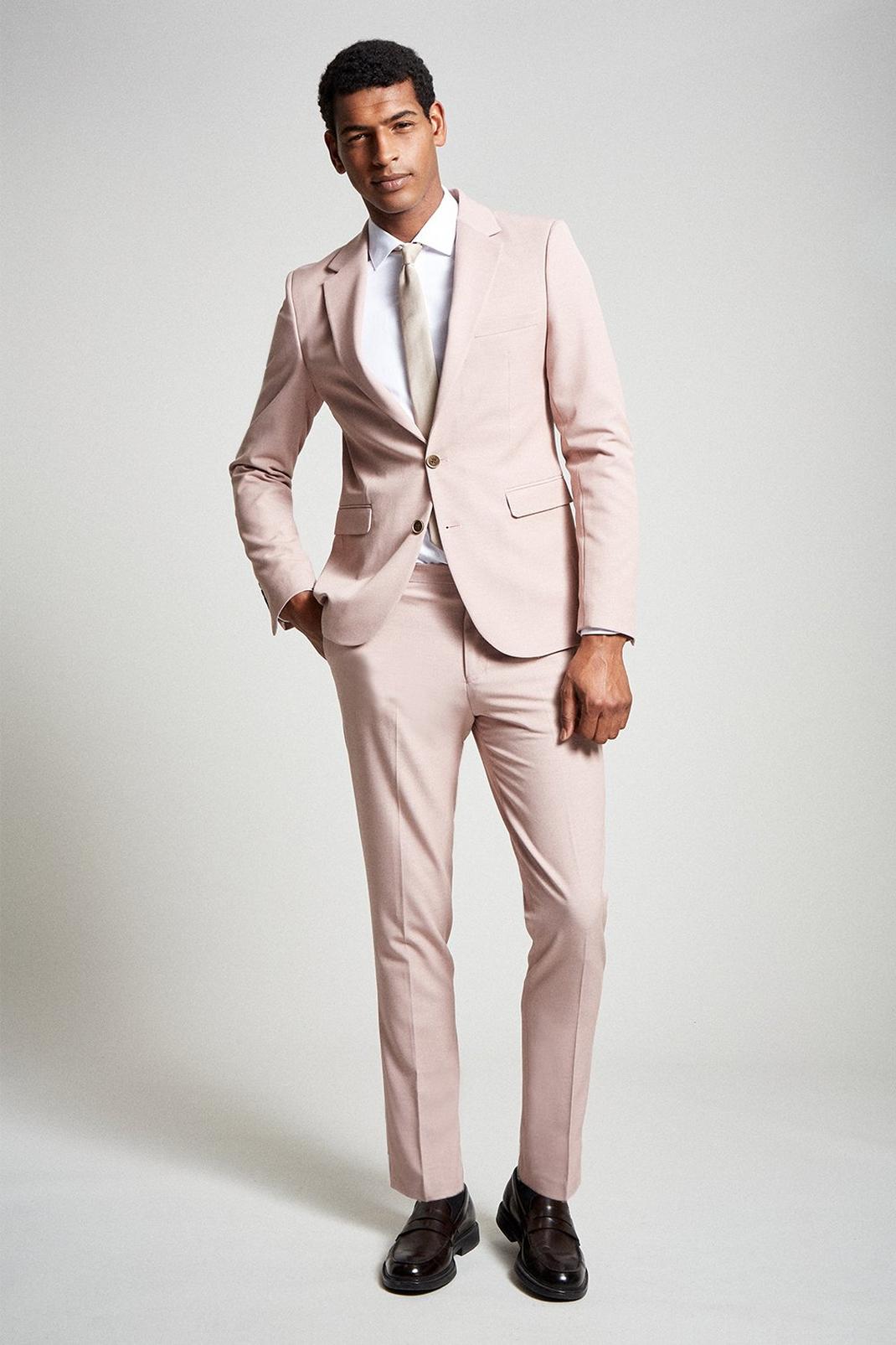 355 Super Skinny Sb Stretch Pink Suit Jacket image number 2