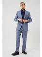 Airforce blue Slim Stretch Blue Suit Trouser