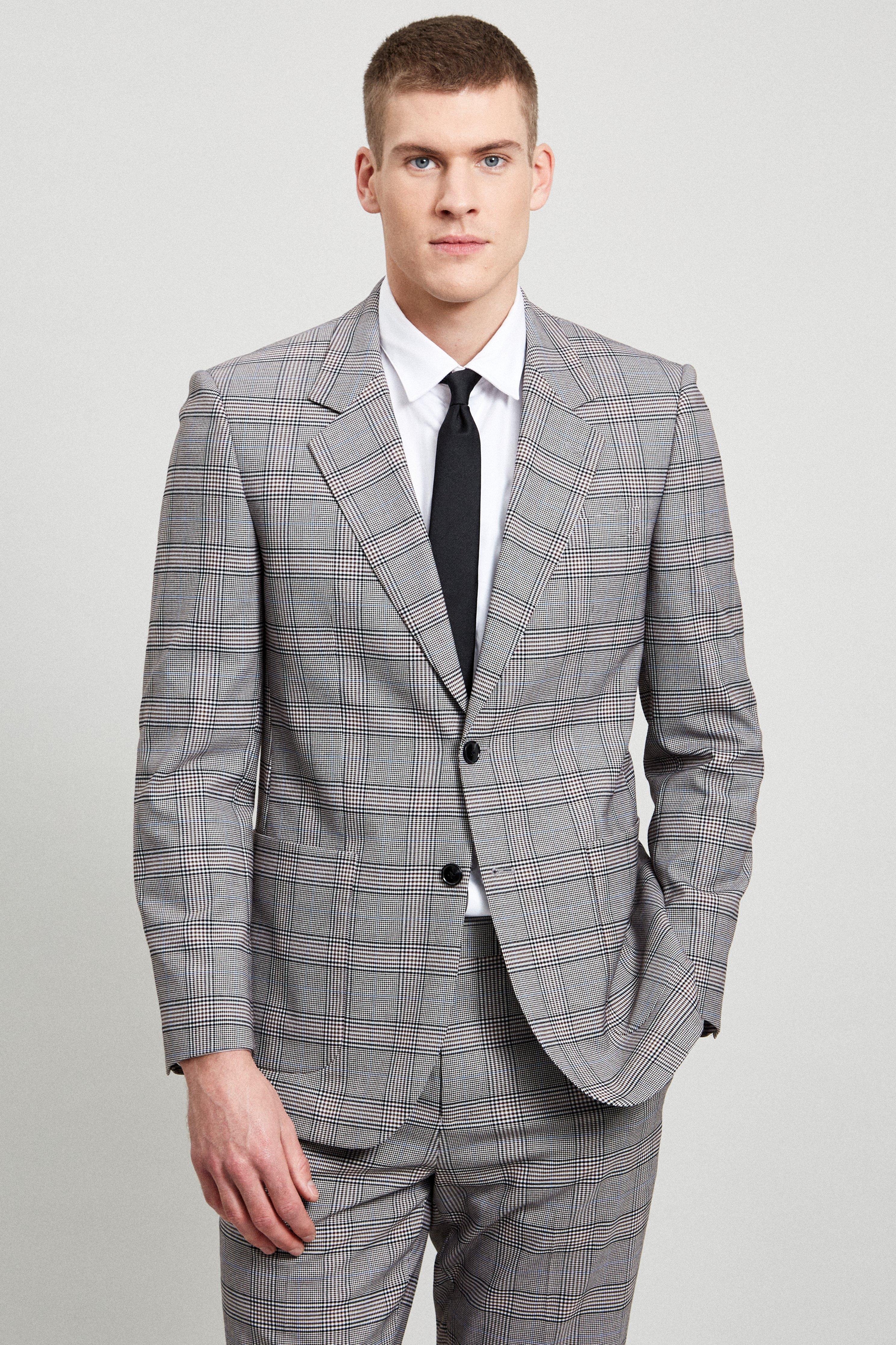 burton checked suit