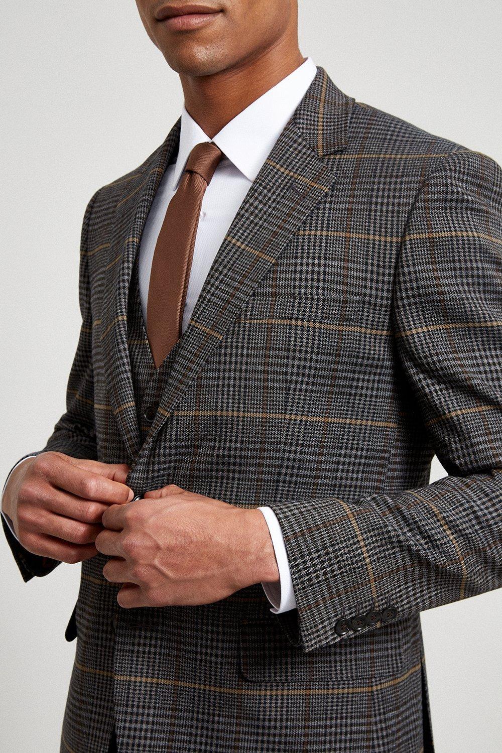 burton checked suit