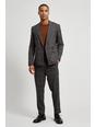 131 Brown Saddle Check Tapered Suit Trouser