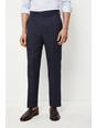 Mid blue Tailored Fit Navy Heritage Check Trouser