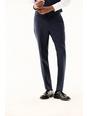 148 Tailored Fit Navy Marl Trouser