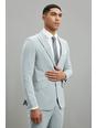 508 Light Grey Marl Texture Slim Fit Suit Jacket