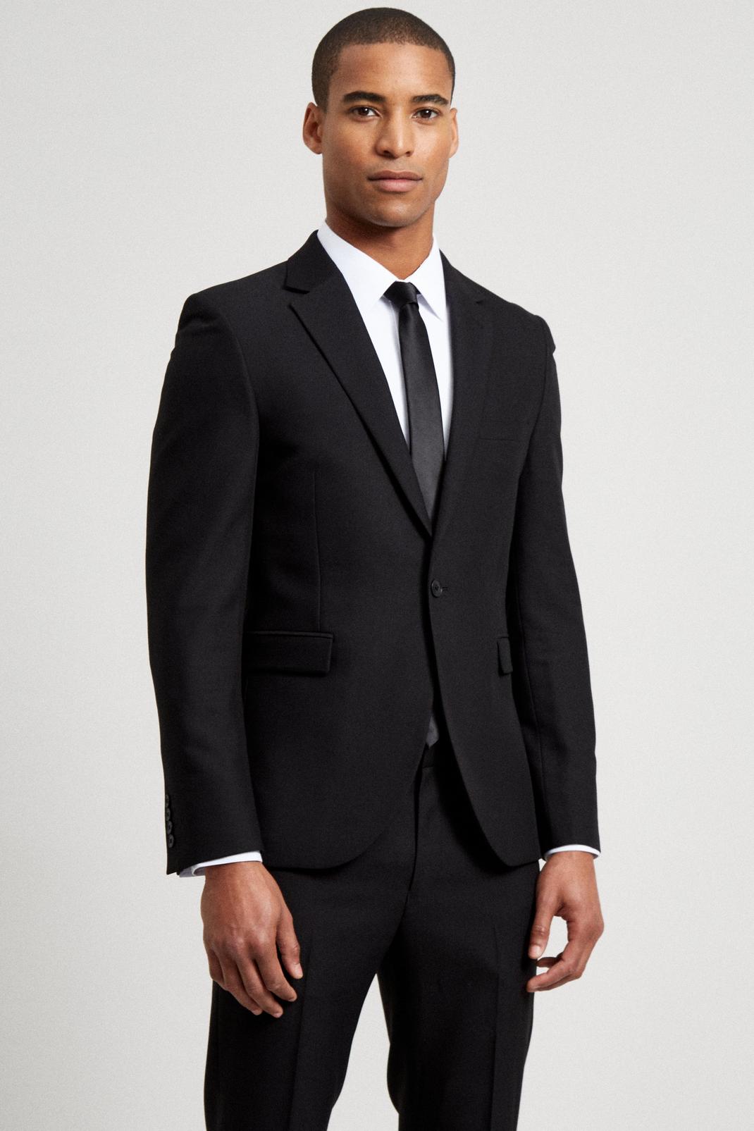 Super Skinny Black Bi-stretch Suit Jacket image number 1