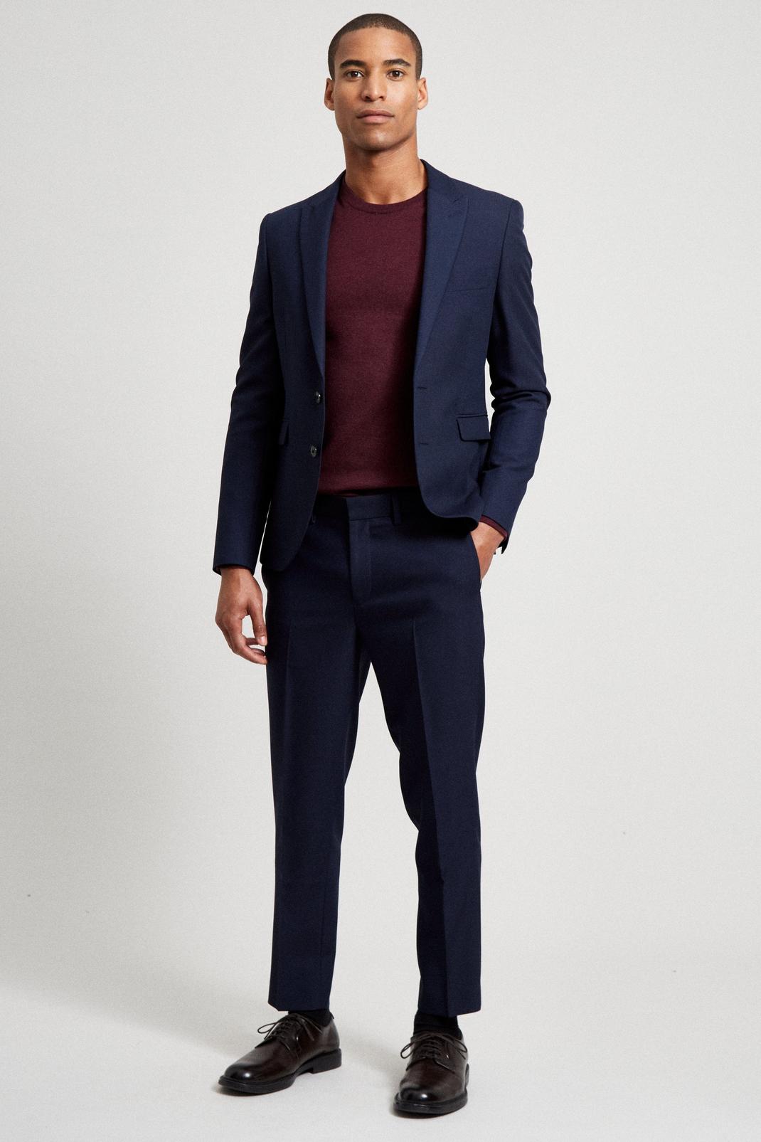 Navy Skinny Two-Piece Suit image number 2