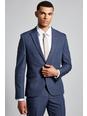 106 Blue Skinny Bi-stretch Suit Jacket