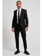 105 Black Super Skinny Bi-stretch Crop Suit Trous
