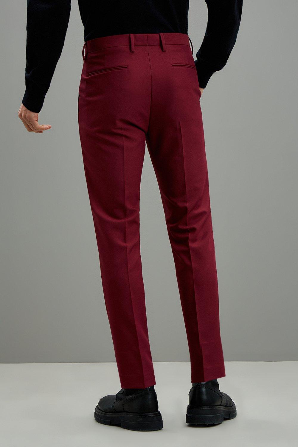 skinny cropped suit trousers