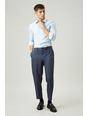 106 Blue Relaxed Tapered Bi-stretch Suit Trouser