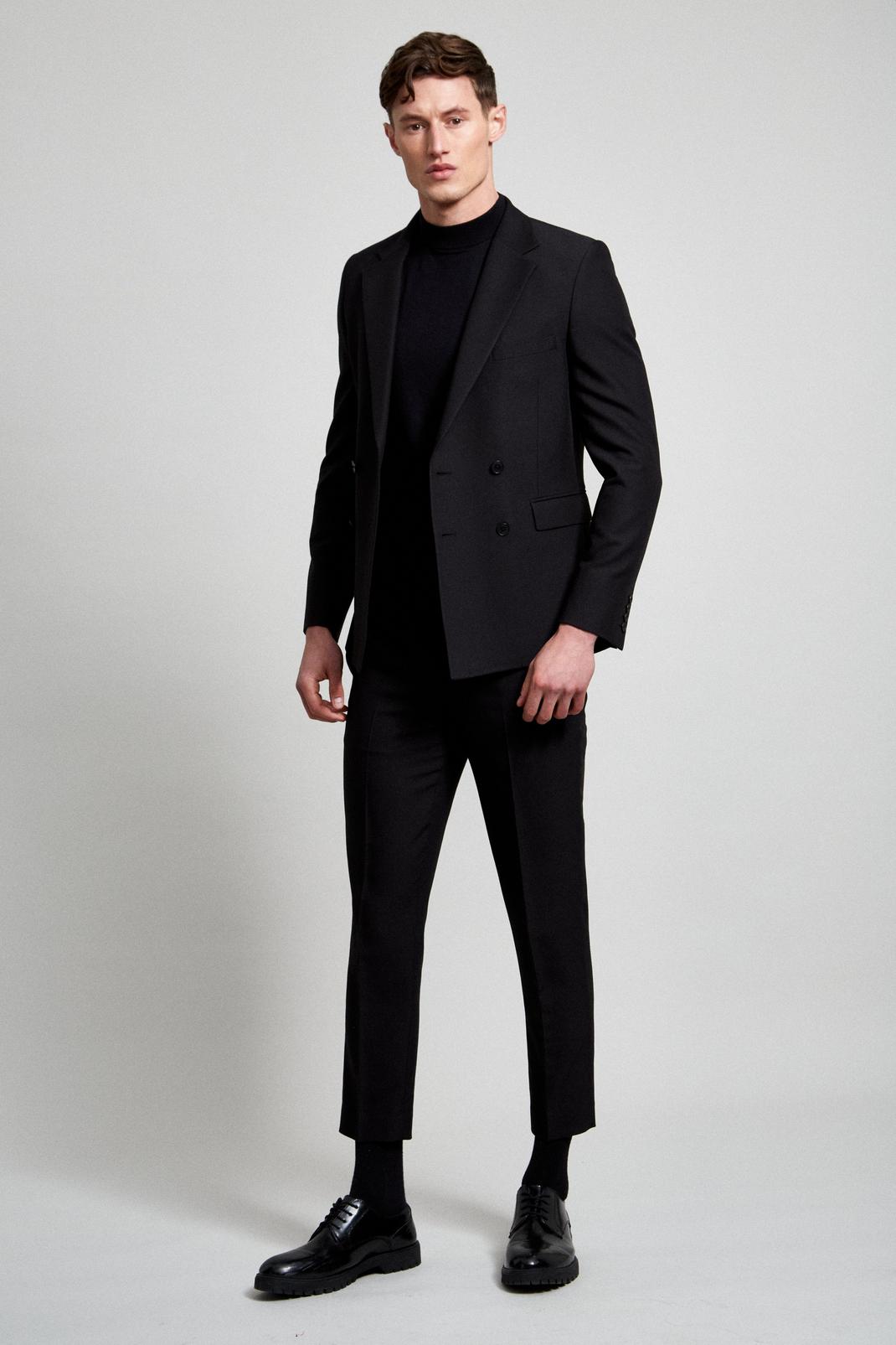 105 Black Super Skinny Bi-stretch Db Suit Blazer  image number 2