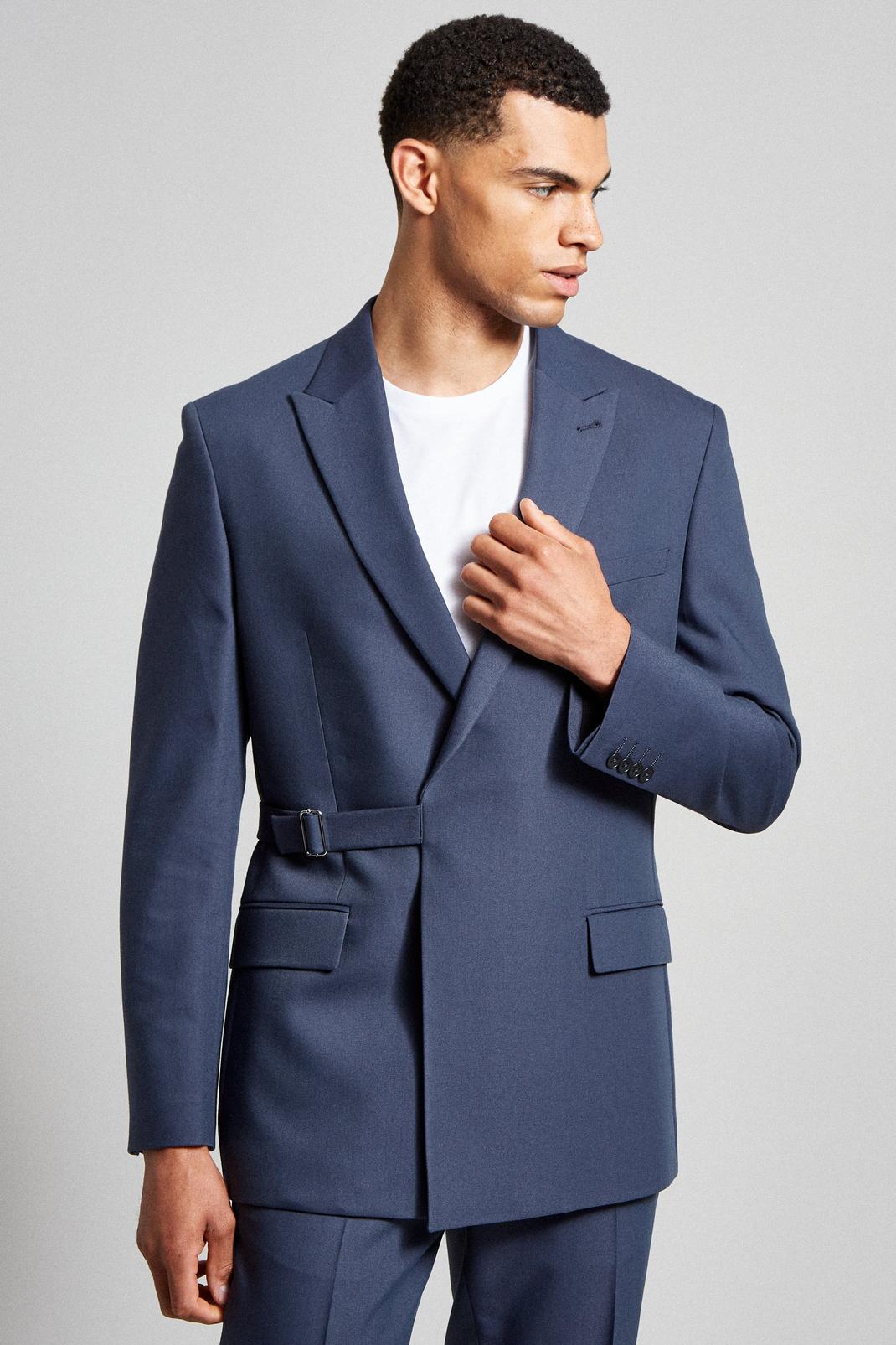 Blue Relaxed Bi-Stretch Two-Piece Suit image number 1