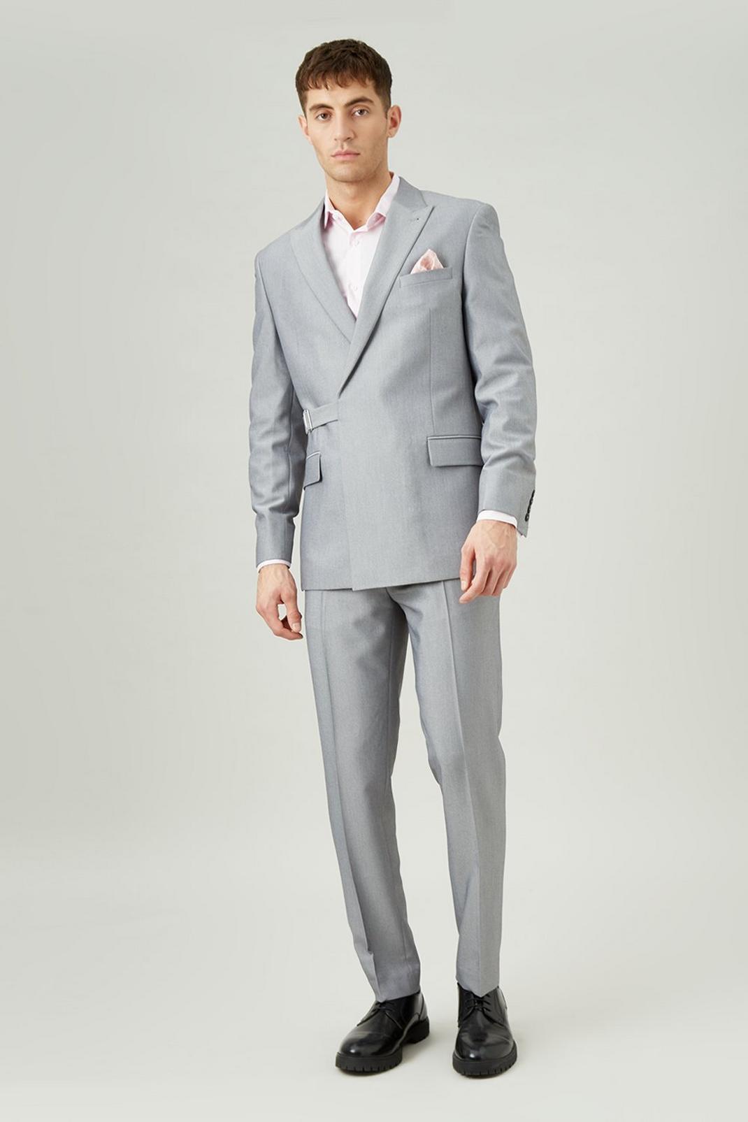 508 Lgrey Slim Bi-stretch Suit Trouser image number 2
