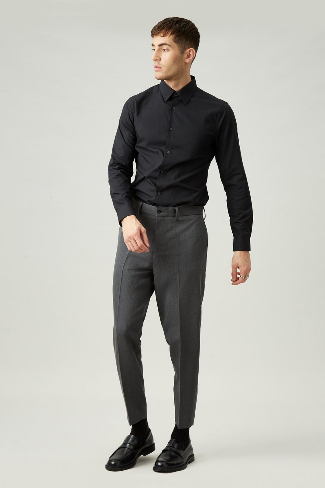 115 Dgrey Relaxed Tapered Bi-stretch Suit Trouser image number 2
