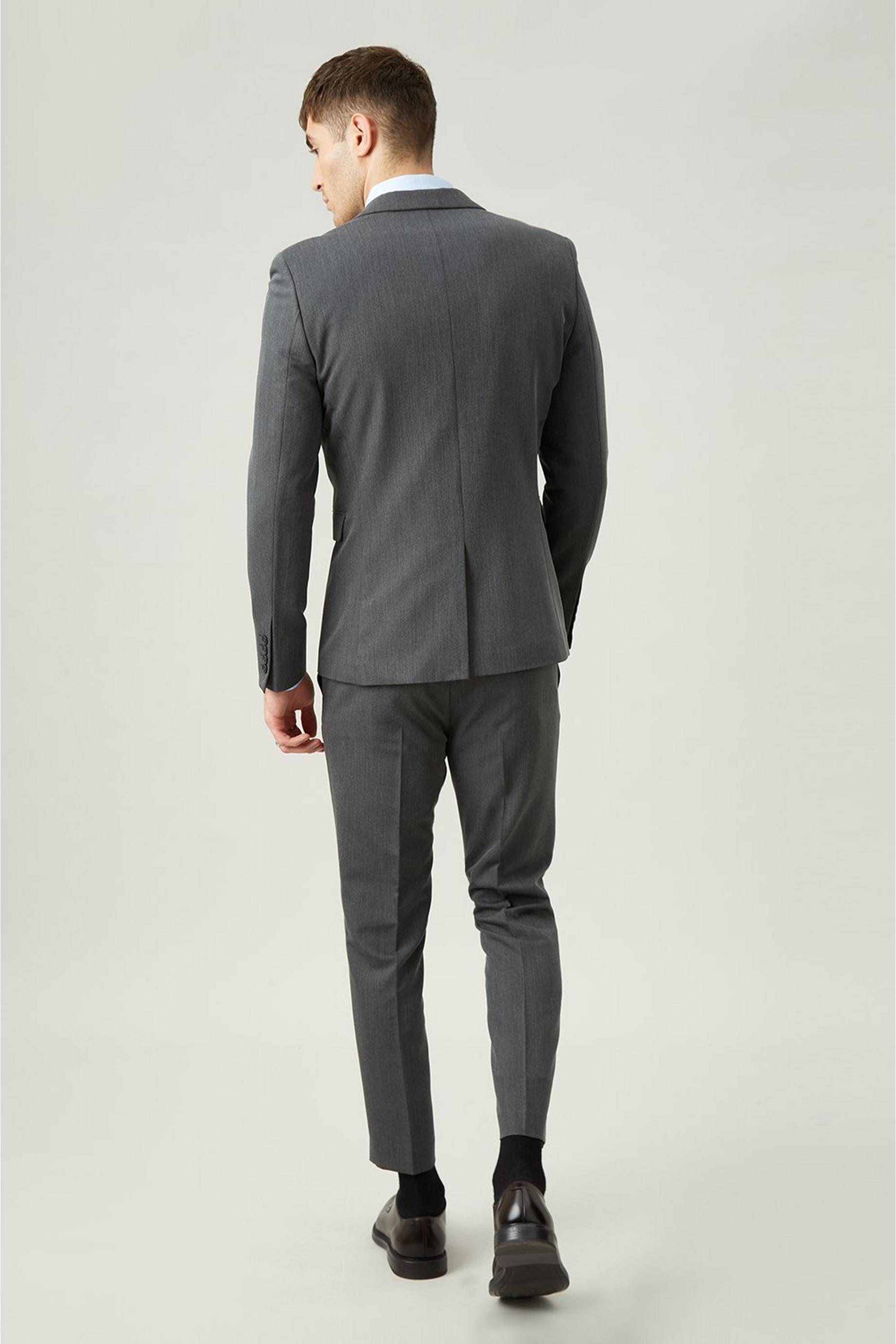 Charcoal Super Skinny Bi-Stretch Two-Piece Suit