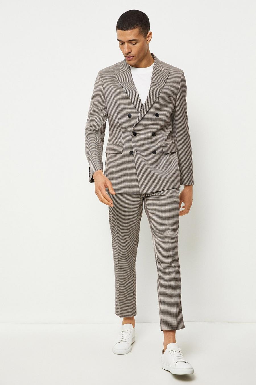 Slim Fit Multi Coloured Dogtooth Suit Jacket