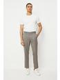 Brown Tapered Fit Multi Dogtooth Elasticated Waistband Trouser