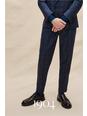 148 1904 Navy Tonal Check Tapered Suit Trouser