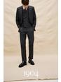 131 1904 Grey Pindot Tailored Fit Wool Suit Trouser