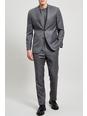 115 Grey Semi Plain Wool Suit Jacket