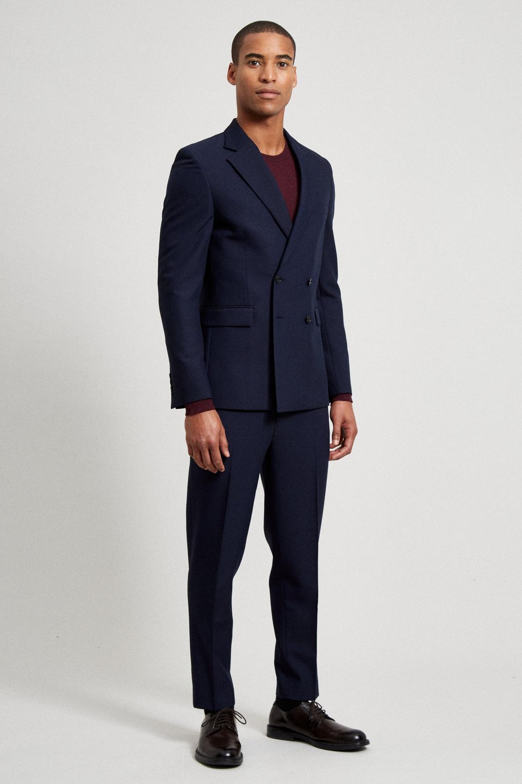 Navy Skinny Bi-Stretch Two-Piece Suit image number 2