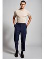 148 Navy Relaxed Tapered Bi-stretch Suit Trouser