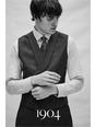 131 1904 Grey Pindot Wool Slim Fit Suit Waistcoat