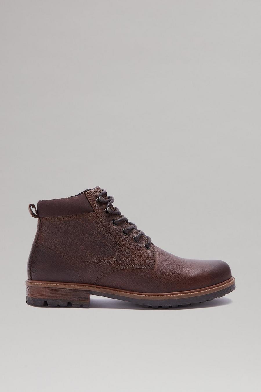 Brown Classic Leather Boots