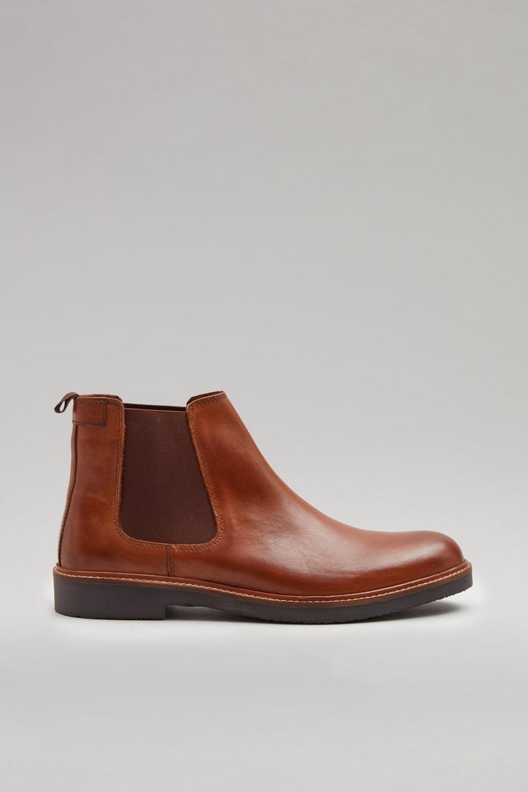 166 Smart Leather Chelsea Boots image number 1