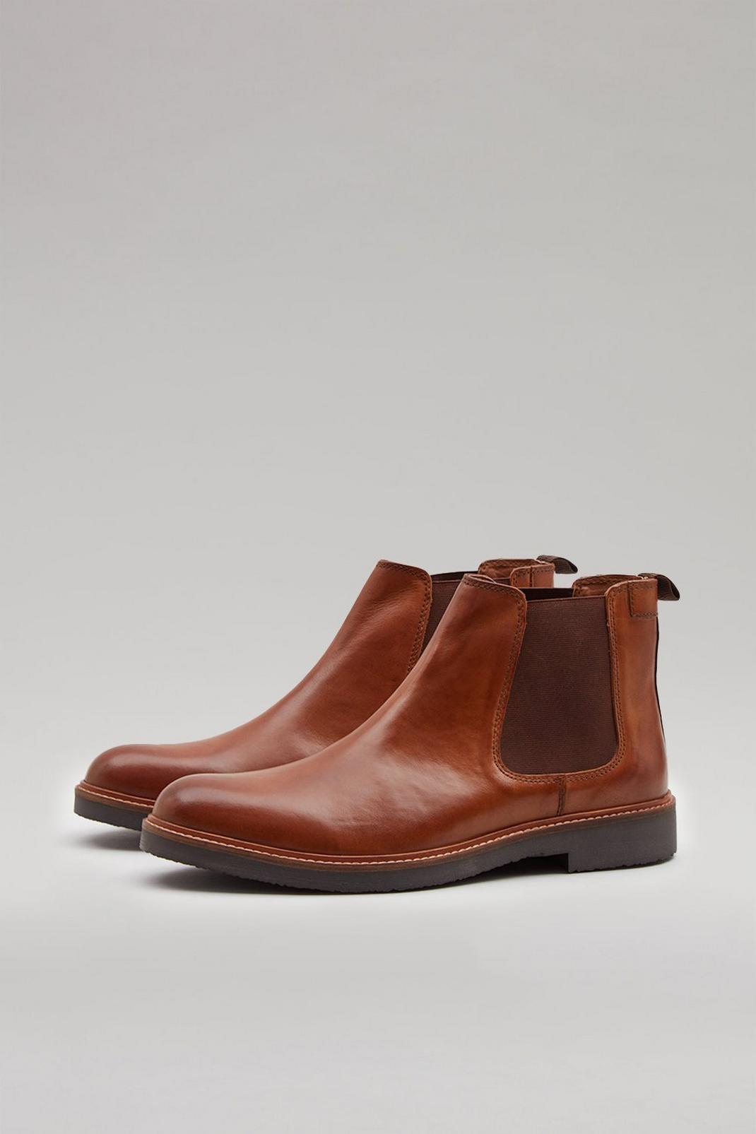 166 Smart Leather Chelsea Boots image number 2