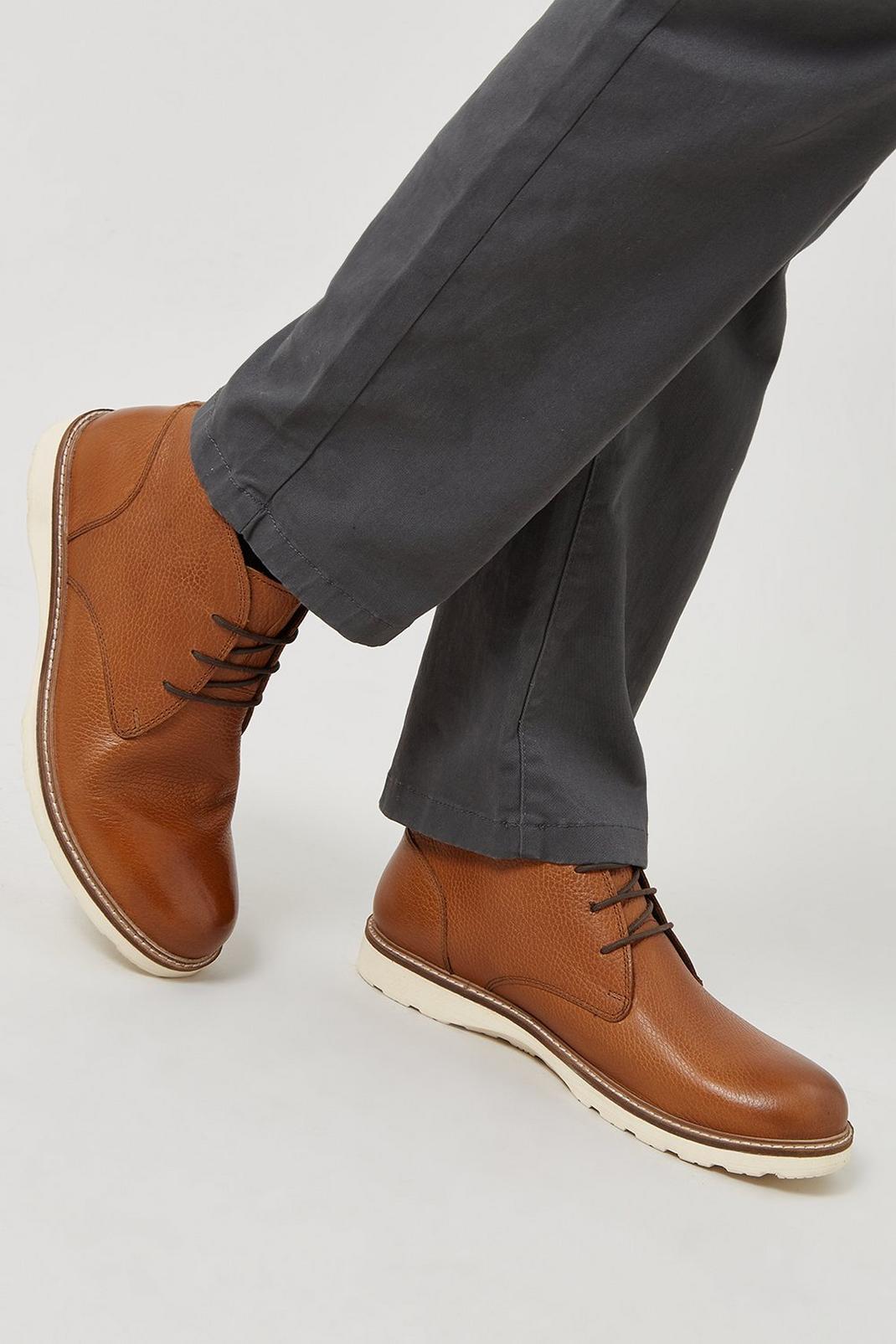 166  Leather Desert Boots image number 2