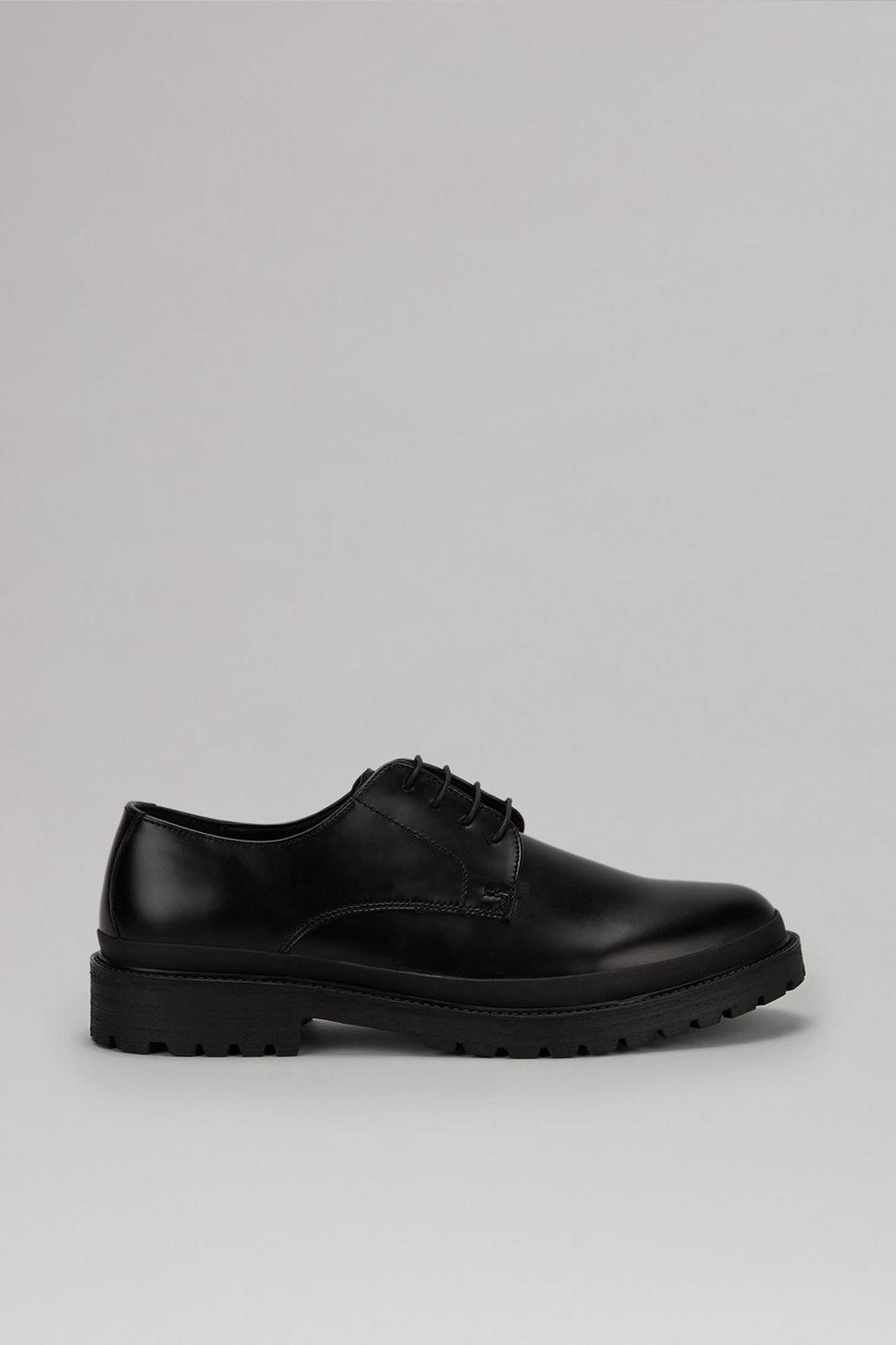 105 Smart Black Patent Derby Shoes image number 1