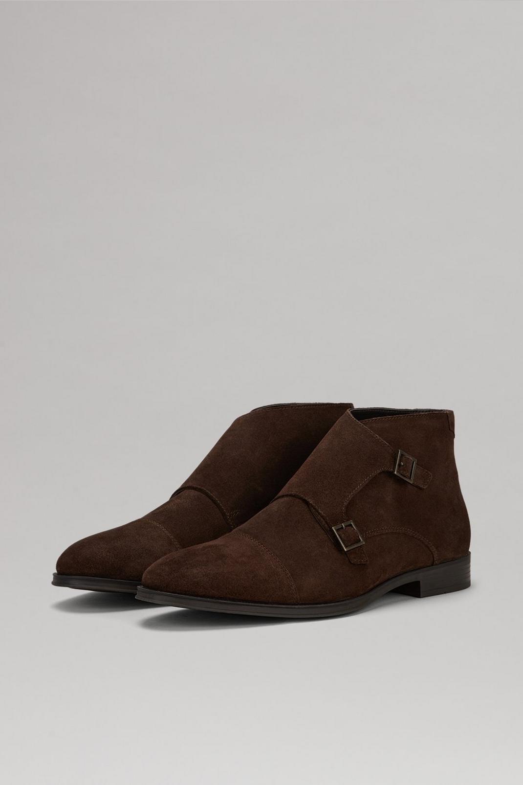109 Suede Monk Strap Boots image number 2
