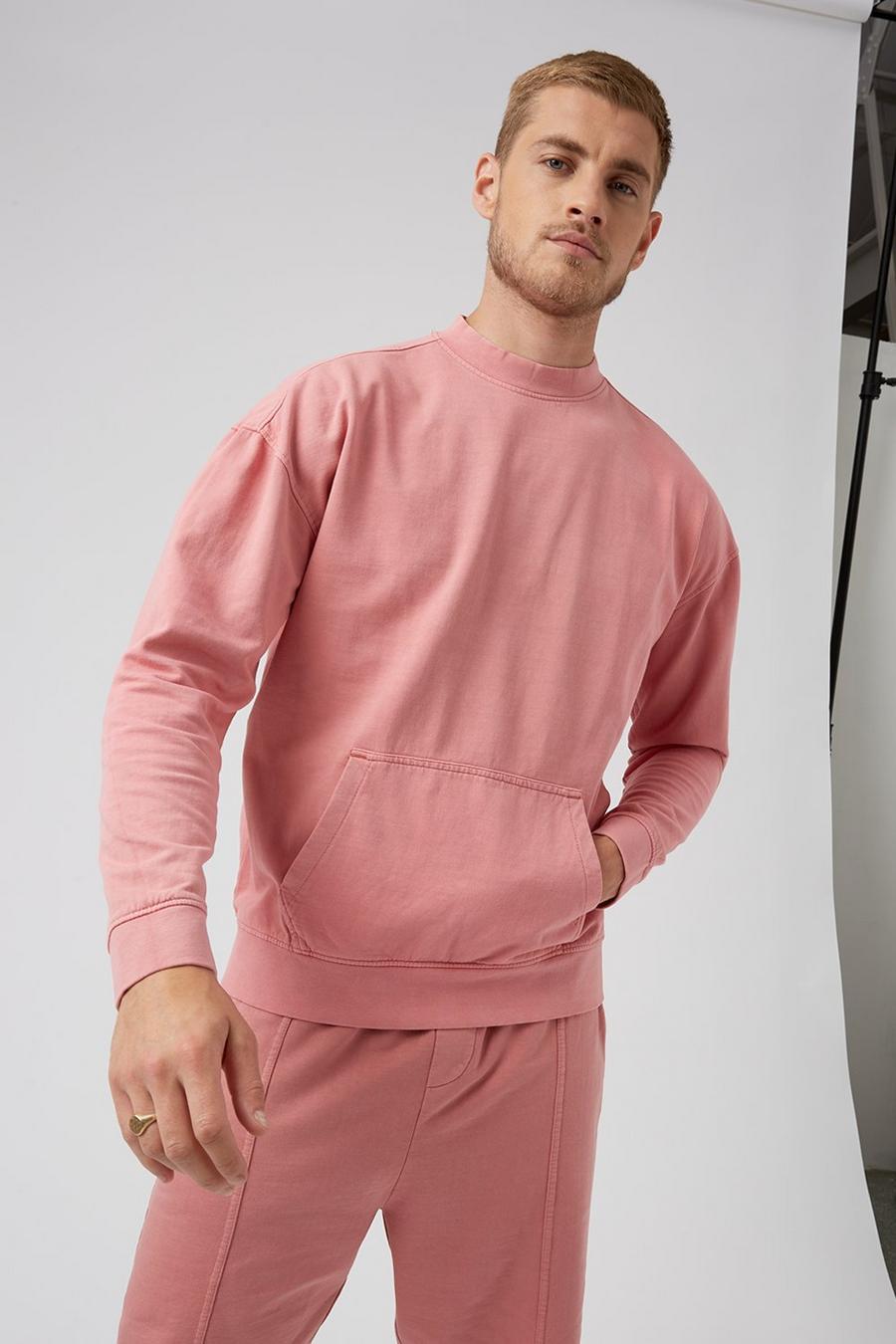 Pink Front Pocket Sweatshirt