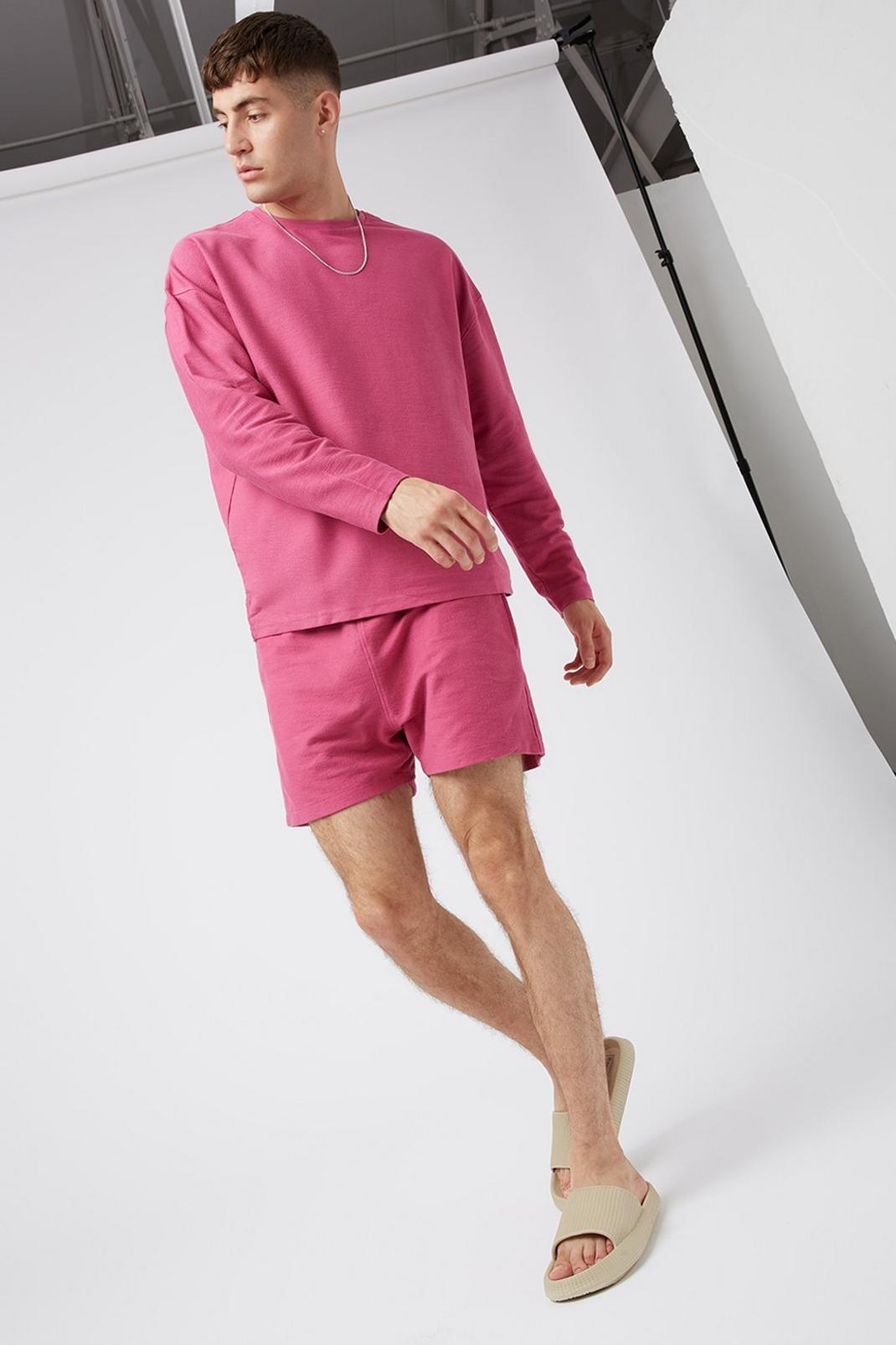 155 Pink Towelling Shorts image number 2