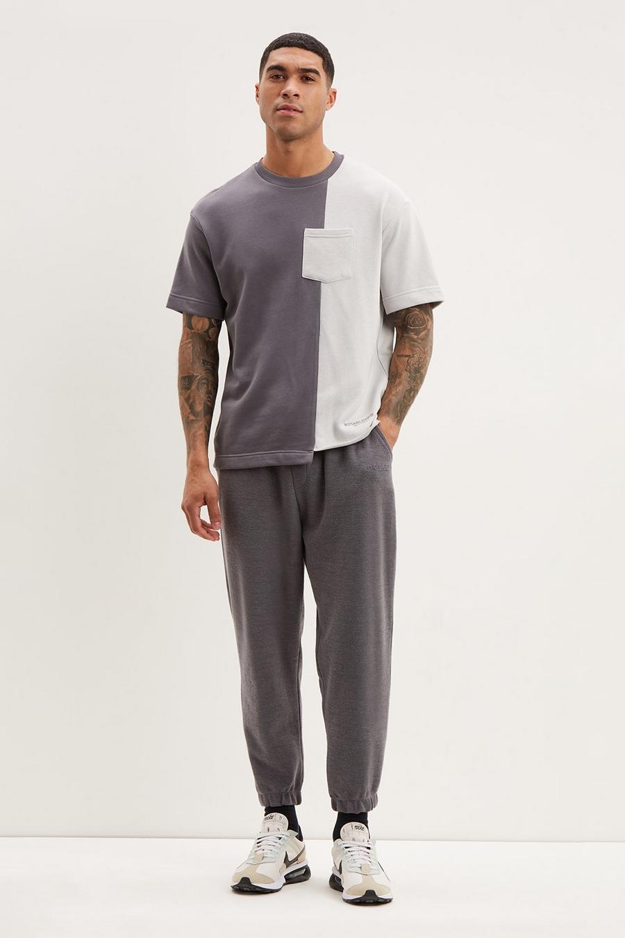 Relaxed Fit Reversed Jersey Joggers