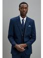 148 Navy Tonal Check Tailored Fit Suit Blazer