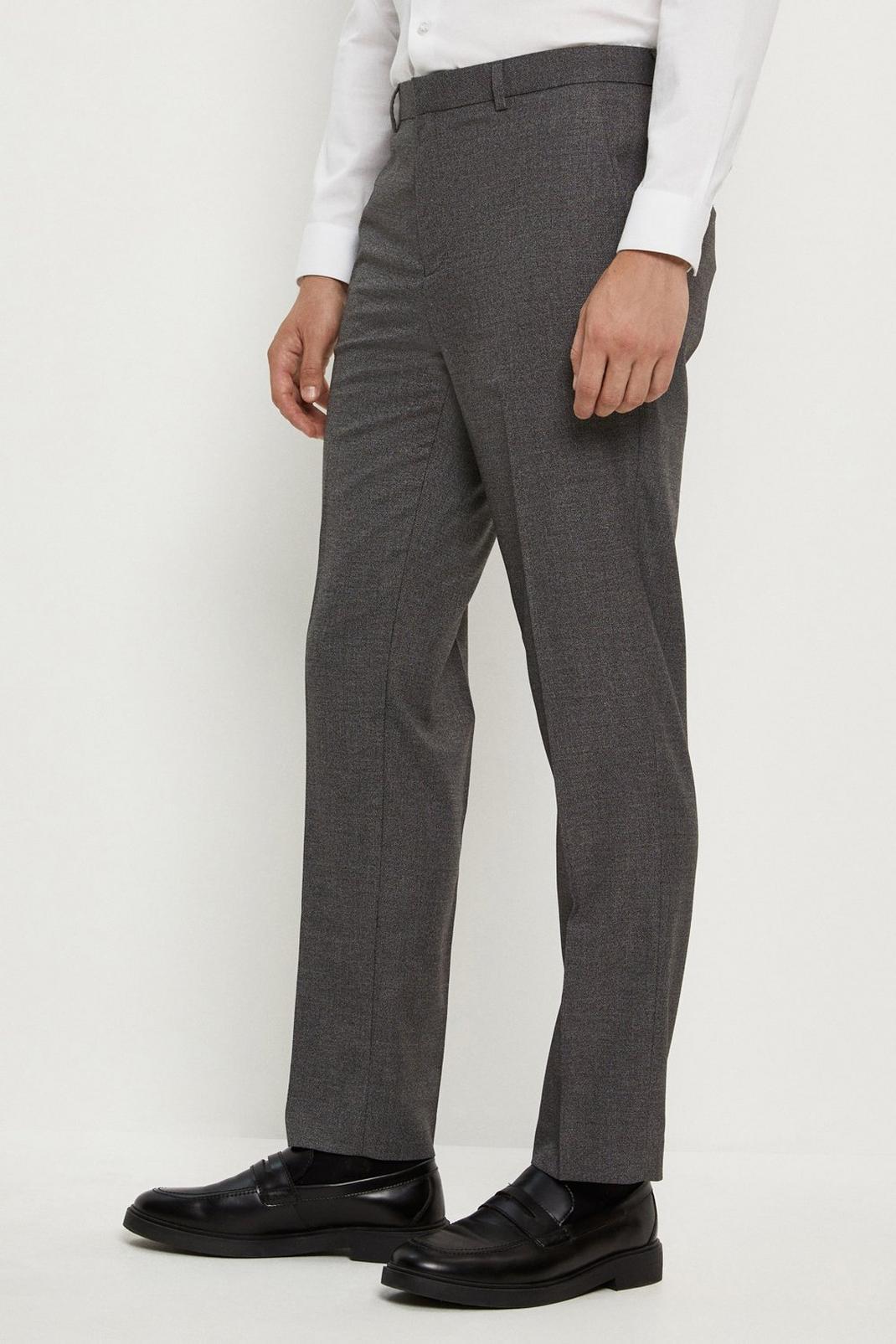 Recycled Grey Slim Grindle Suit Trouser image number 1