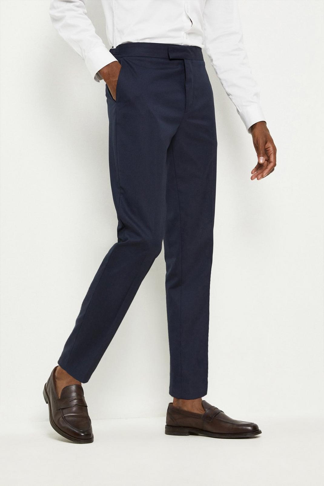 148 1904 Slim Fit Navy Suit Trouser image number 1