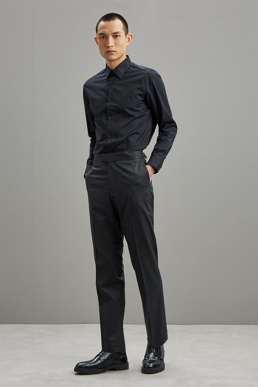 1904 Tailored Fit Charcoal Suit Trouser