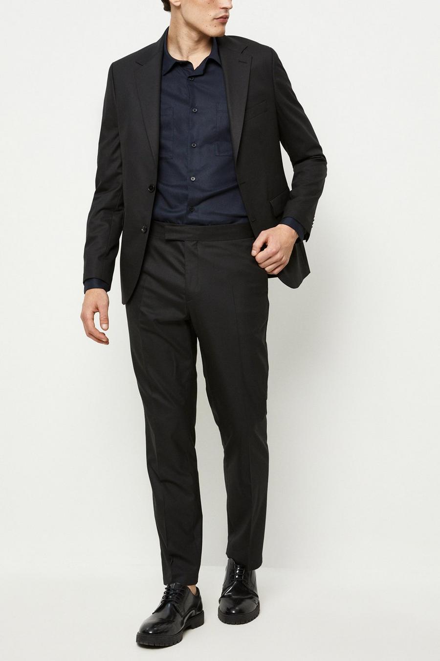 194 Slim Fit Black Suit Jacket
