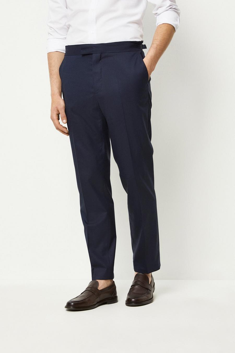 1904 Tailored Fit Navy Suit Trousers