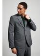 Tailored Grey Jaspe Check Jacket