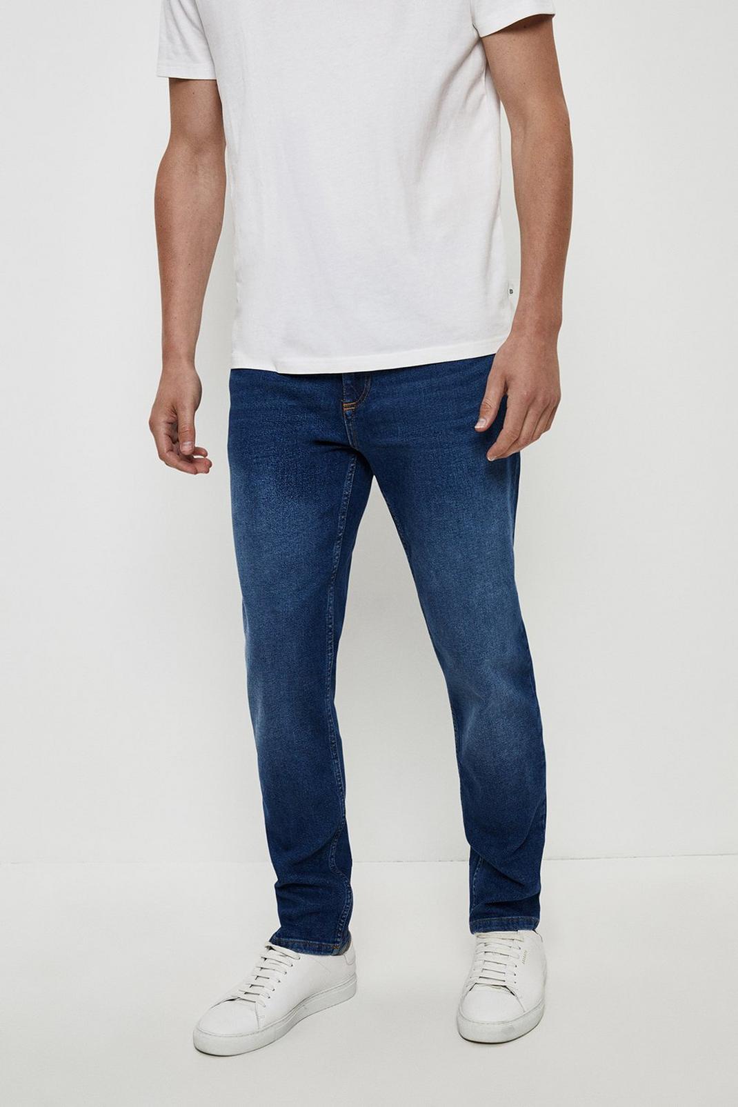 340 Slim Mid Blue Jeans image number 1