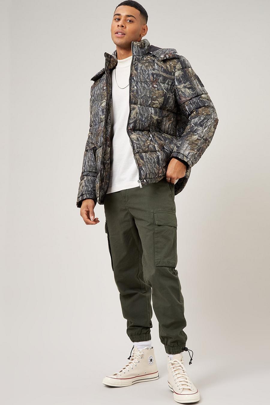 Forest Camo Printed Rocky Puffer