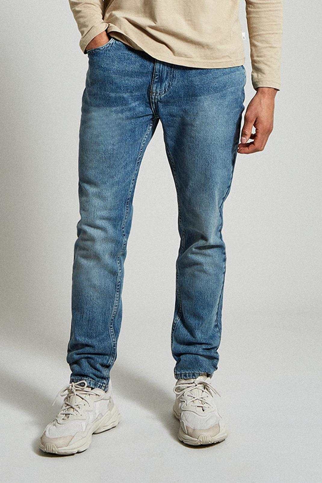 Mid blue Slim Tinted Blue Jeans image number 1